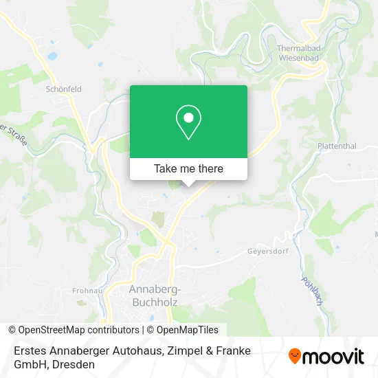 Карта Erstes Annaberger Autohaus, Zimpel & Franke GmbH