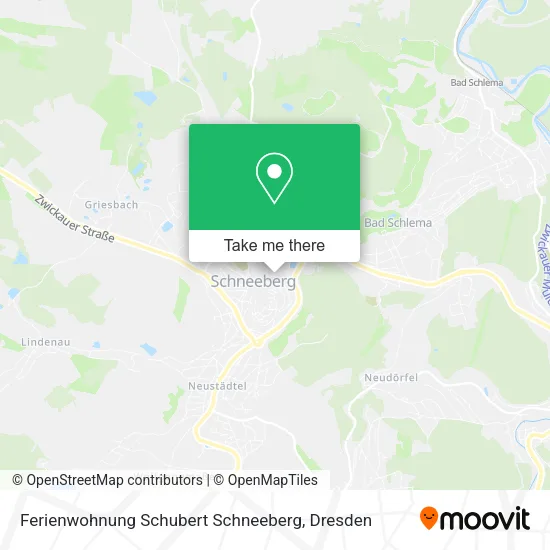 Карта Ferienwohnung Schubert Schneeberg