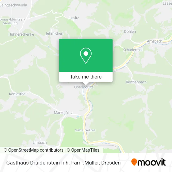 Карта Gasthaus Druidenstein Inh. Fam .Müller