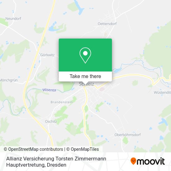 Карта Allianz Versicherung Torsten Zimmermann Hauptvertretung