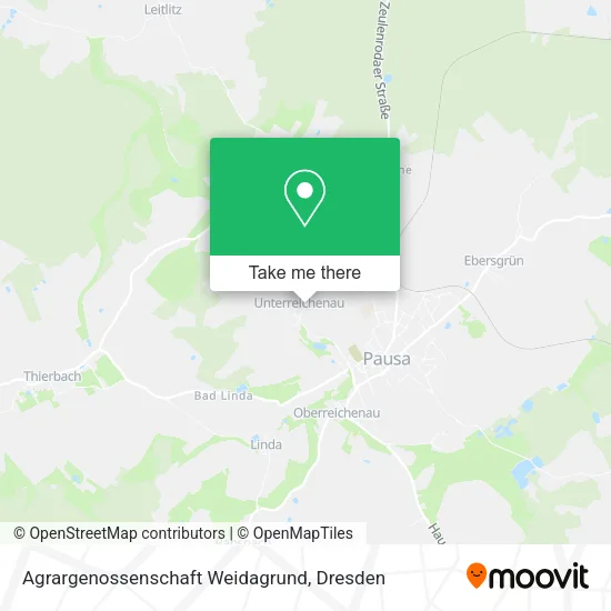 Agrargenossenschaft Weidagrund map