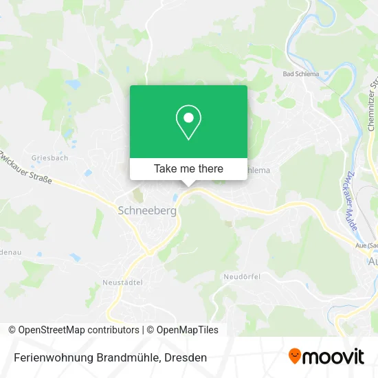Карта Ferienwohnung Brandmühle