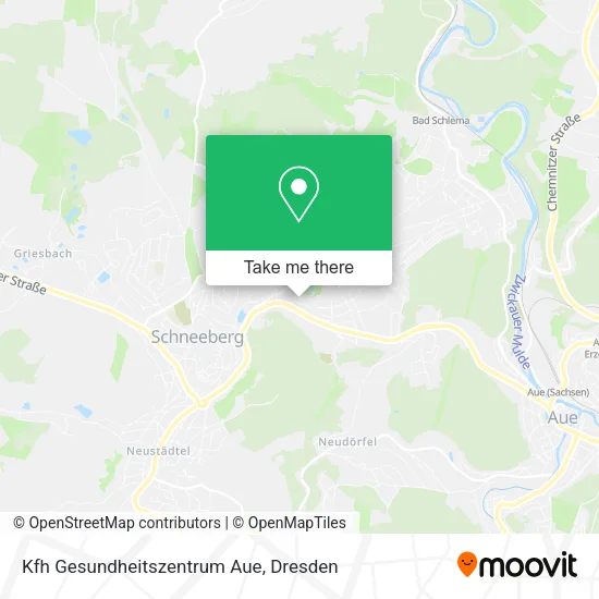 Карта Kfh Gesundheitszentrum Aue