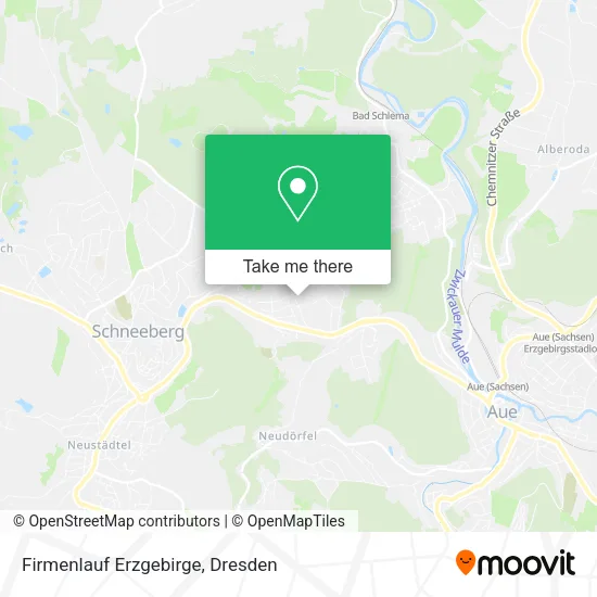 Карта Firmenlauf Erzgebirge