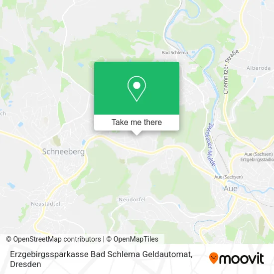 Карта Erzgebirgssparkasse Bad Schlema Geldautomat