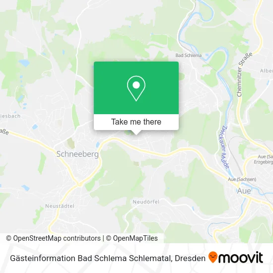 Карта Gästeinformation Bad Schlema Schlematal