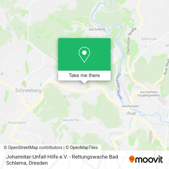Карта Johanniter-Unfall-Hilfe e.V. - Rettungswache Bad Schlema