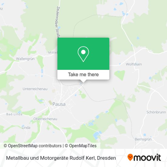 Карта Metallbau und Motorgeräte Rudolf Kerl