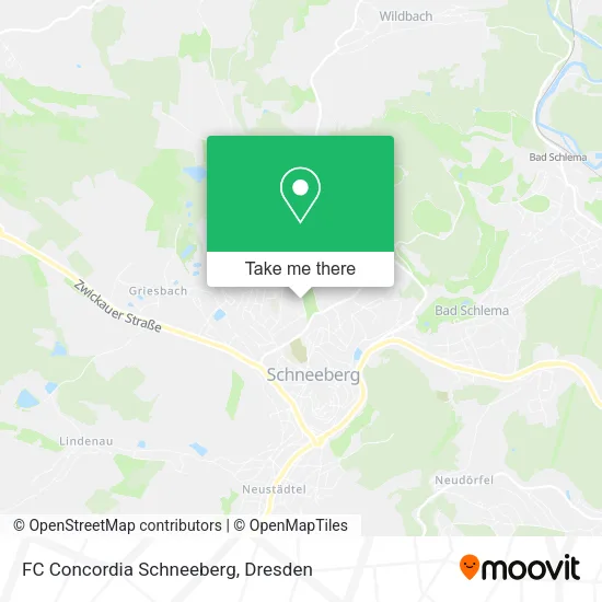 Карта FC Concordia Schneeberg