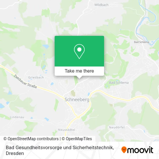 Карта Bad Gesundheitsvorsorge und Sicherheitstechnik