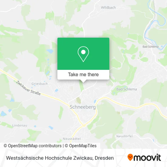 Карта Westsächsische Hochschule Zwickau