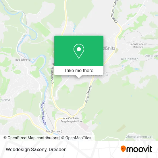Карта Webdesign Saxony
