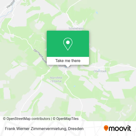 Карта Frank Werner Zimmervermietung