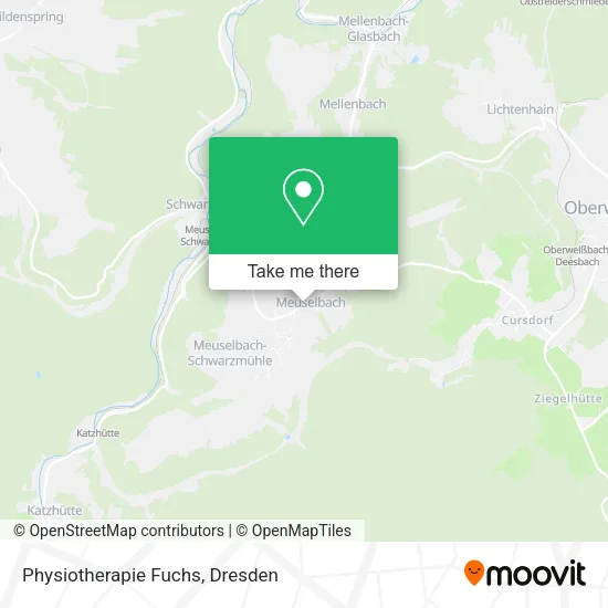 Карта Physiotherapie Fuchs