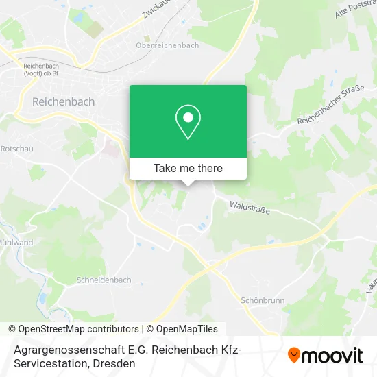 Карта Agrargenossenschaft E.G. Reichenbach Kfz-Servicestation