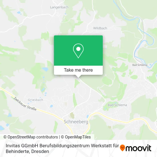Карта Invitas GGmbH Berufsbildungszentrum Werkstatt für Behinderte