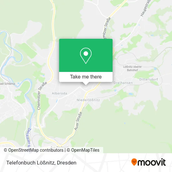 Карта Telefonbuch Lößnitz