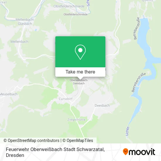 Карта Feuerwehr Oberweißbach Stadt Schwarzatal