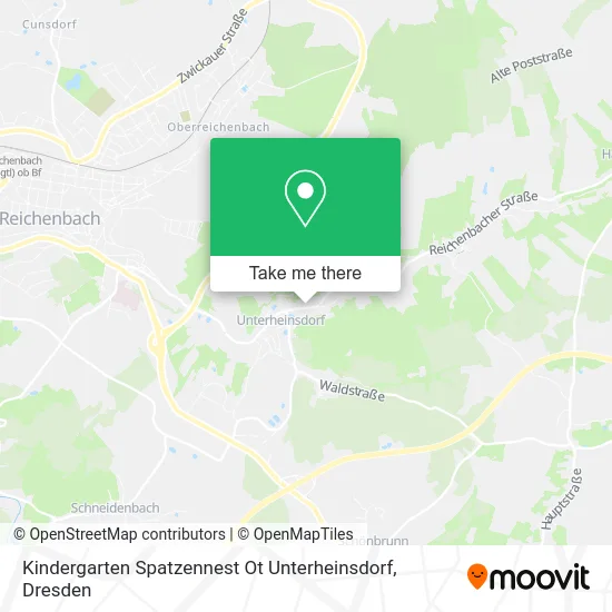 Карта Kindergarten Spatzennest Ot Unterheinsdorf