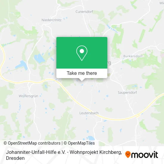 Карта Johanniter-Unfall-Hilfe e.V. - Wohnprojekt Kirchberg