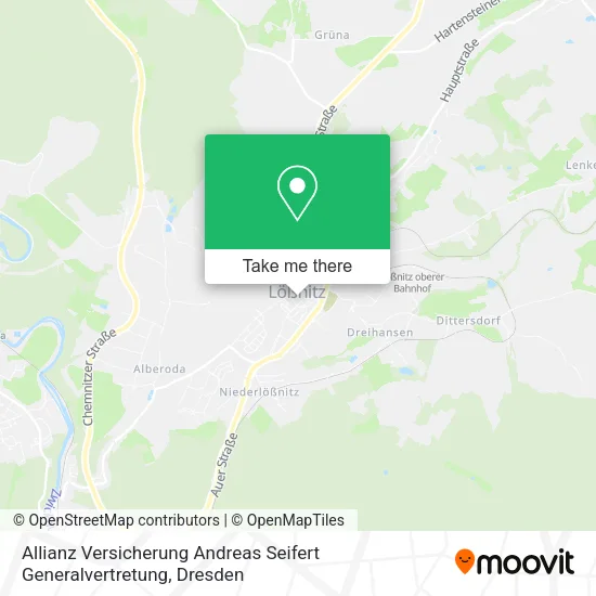 Карта Allianz Versicherung Andreas Seifert Generalvertretung