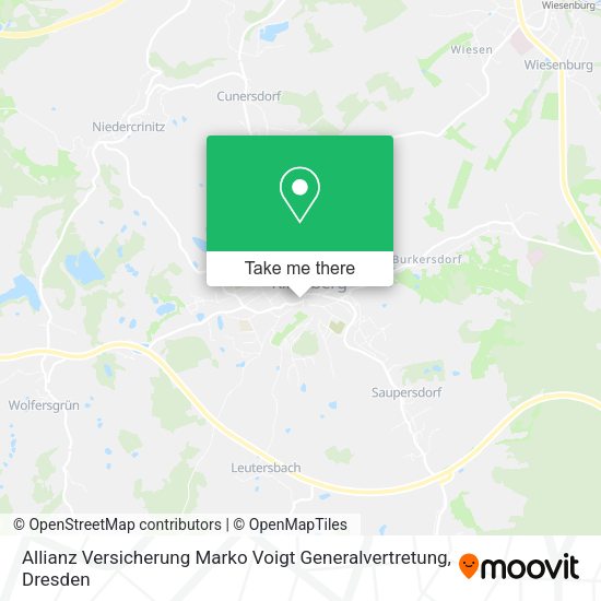 Карта Allianz Versicherung Marko Voigt Generalvertretung