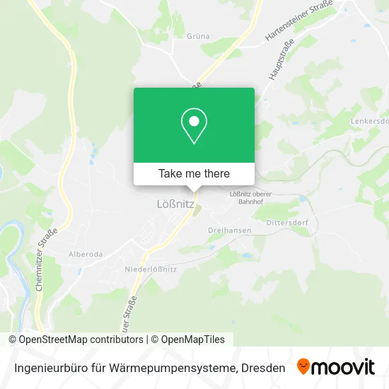 Карта Ingenieurbüro für Wärmepumpensysteme