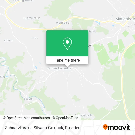 Карта Zahnarztpraxis Silvana Goldack