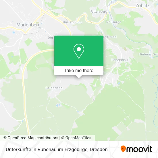 Unterkünfte in Rübenau im Erzgebirge map