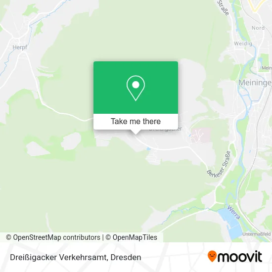 Карта Dreißigacker Verkehrsamt