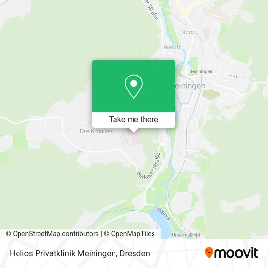 Карта Helios Privatklinik Meiningen