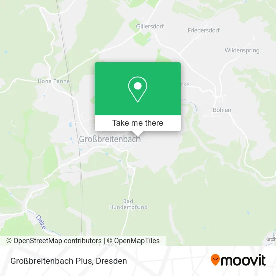 Карта Großbreitenbach Plus