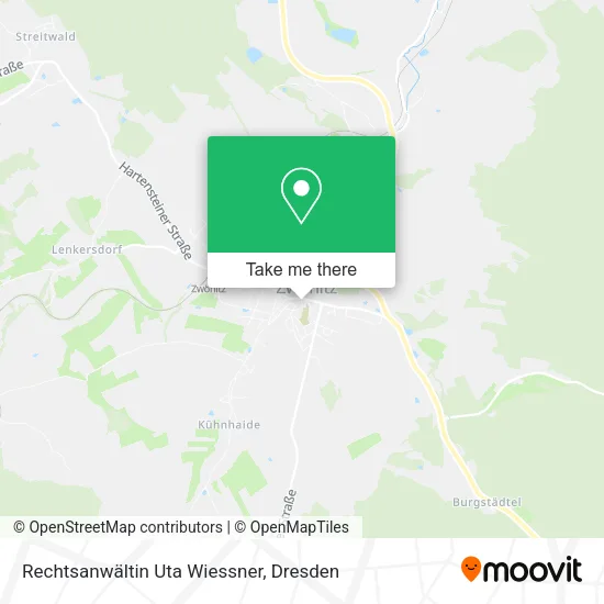 Карта Rechtsanwältin Uta Wiessner