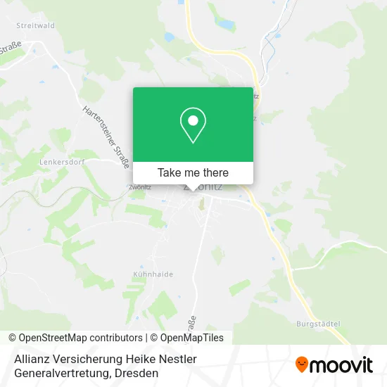 Карта Allianz Versicherung Heike Nestler Generalvertretung