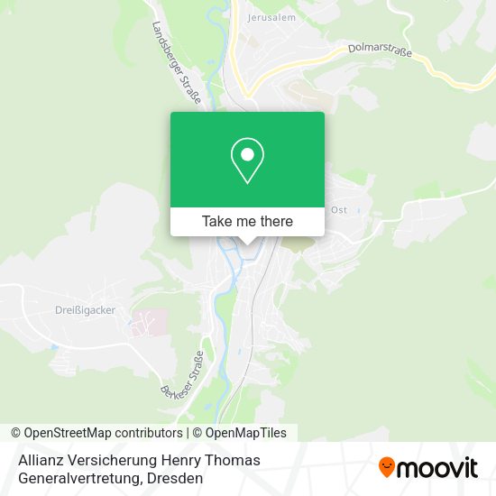 Карта Allianz Versicherung Henry Thomas Generalvertretung