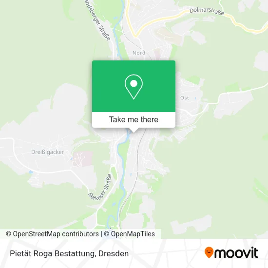 Карта Pietät Roga Bestattung