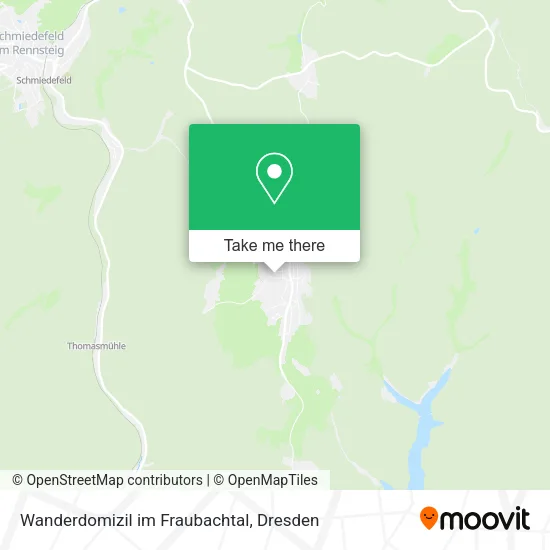 Карта Wanderdomizil im Fraubachtal