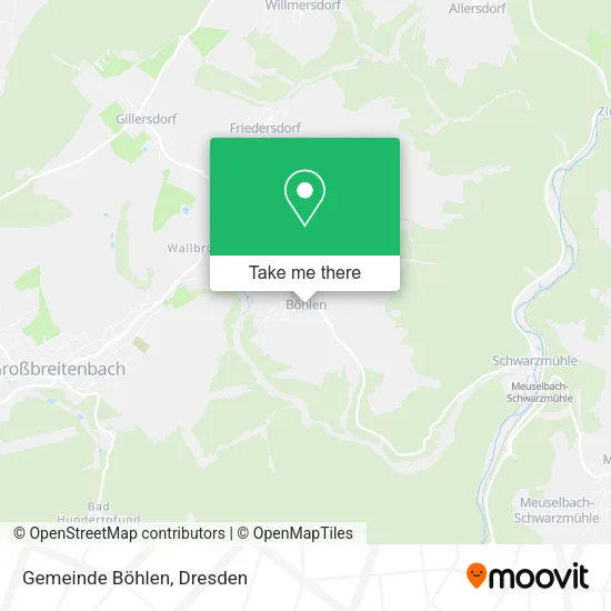 Карта Gemeinde Böhlen