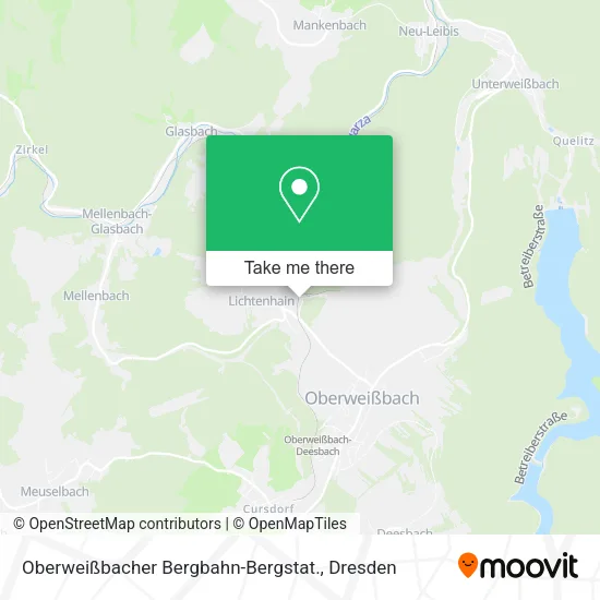 Карта Oberweißbacher Bergbahn-Bergstat.