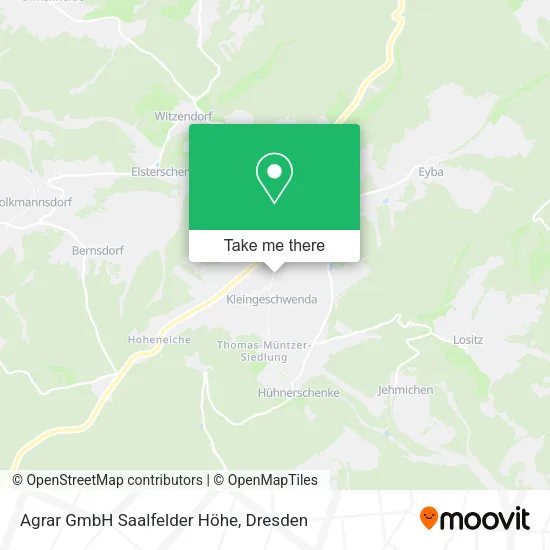 Agrar GmbH Saalfelder Höhe map