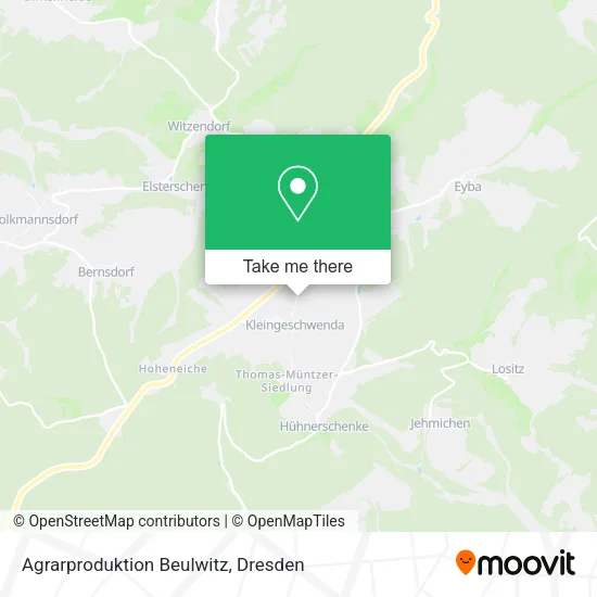 Карта Agrarproduktion Beulwitz