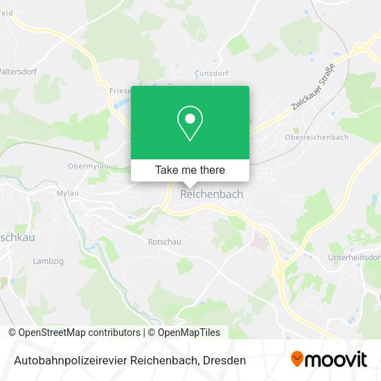 Карта Autobahnpolizeirevier Reichenbach