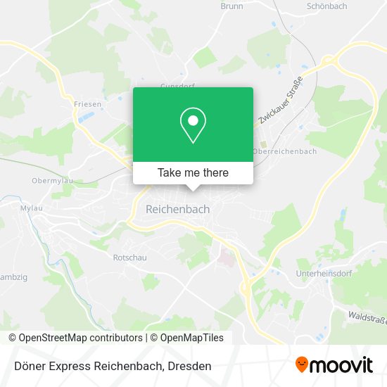 Карта Döner Express Reichenbach