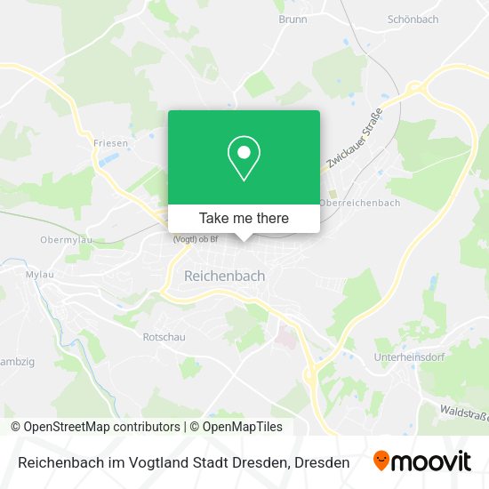 Карта Reichenbach im Vogtland Stadt Dresden