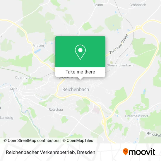 Карта Reichenbacher Verkehrsbetrieb