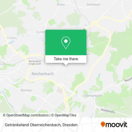 Карта Getränkeland Oberreichenbach