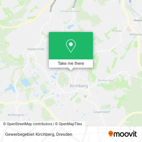 Gewerbegebiet Kirchberg map