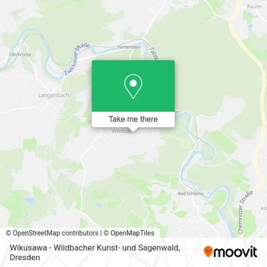 Карта Wikusawa - Wildbacher Kunst- und Sagenwald