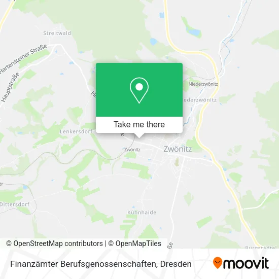 Карта Finanzämter Berufsgenossenschaften
