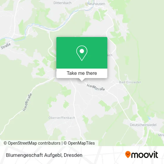 Карта Blumengeschaft Aufgebl